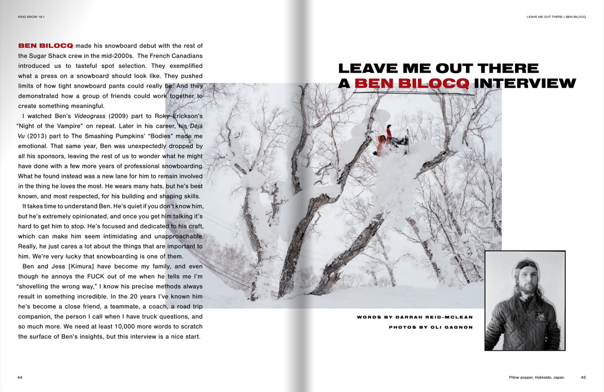 Leave Me Out There | A Ben Bilocq Interview